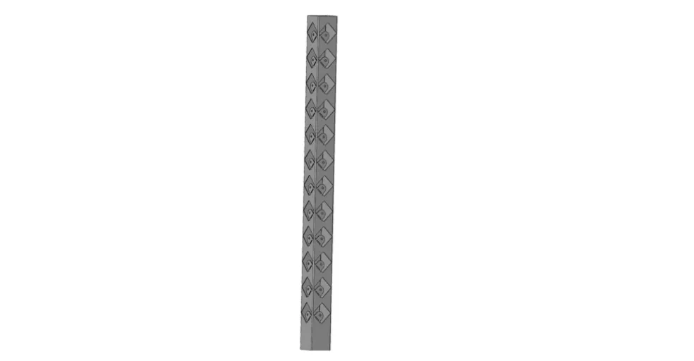 Hörnstolpe Broken Galvad 1050 mm Steel Design