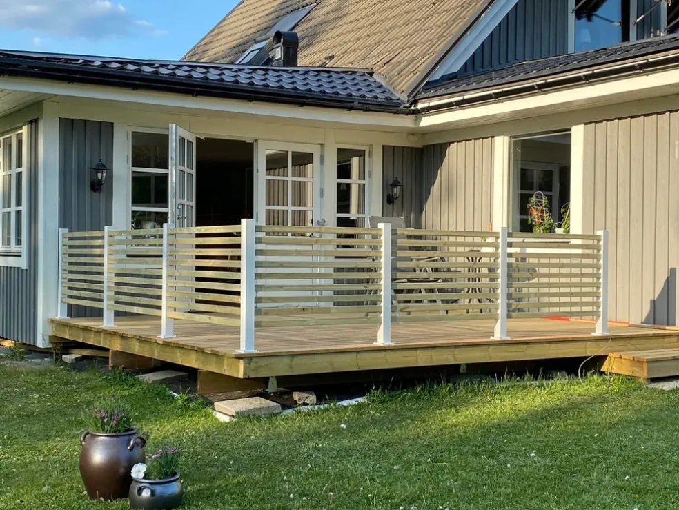 Hörnstolpe Harstena Vit 1450 mm Steel Design