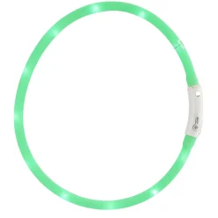 Hundhalsband LED-ljus Grön 60 cm Petzone