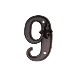 Husnummer 9 Gjutjärn 12 cm