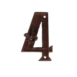 Husnummer 4 Gjutjärn 12 cm