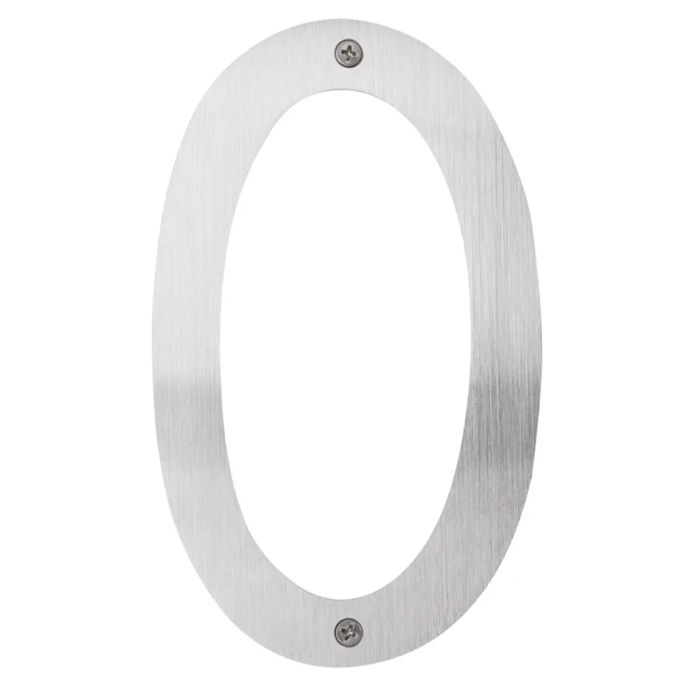 Husnummer 0 Rostfritt stål 25 cm