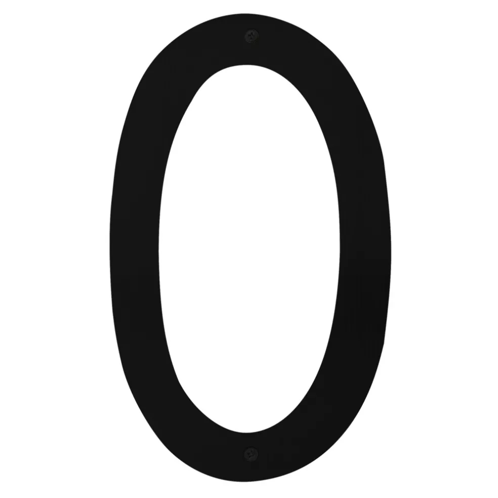 Husnummer 0 Stål Svart 40 cm