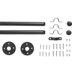 Hyllkonsol Svart 85 x 305 mm 2-pack Pipe System