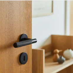 Innerdörrhandtag Lättrat Alu Svart Homefixer
