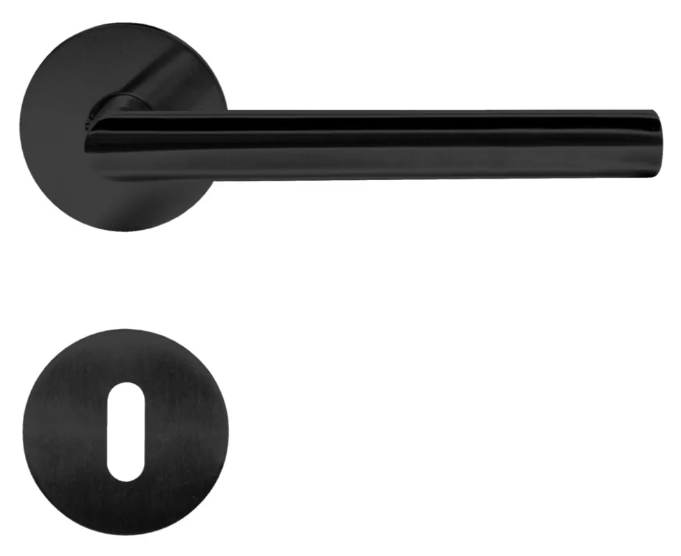 Innerdörrhandtag V-grepp Svart