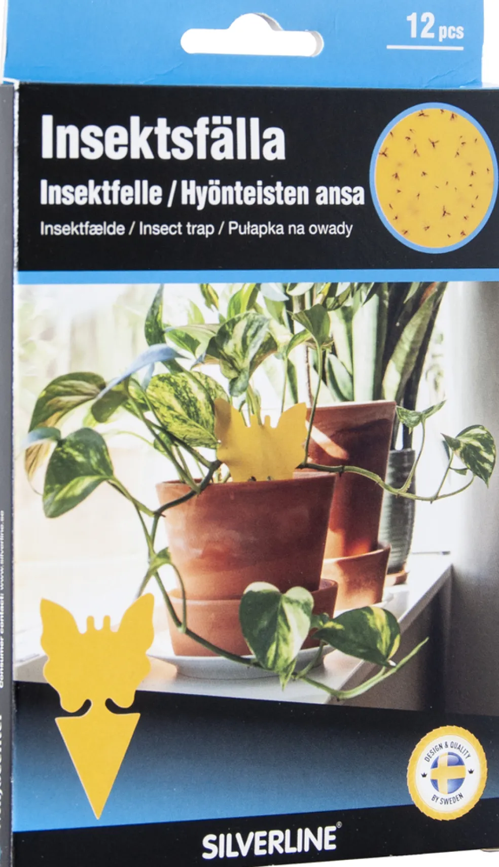 Insektsfälla Kruka/Balkonglåda 12-pack Silverline