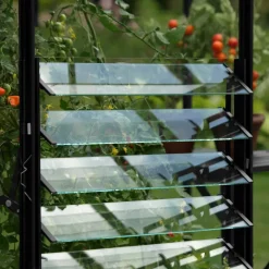 Jalusifönster Växthus Svart 610 x 450 mm Vitavia