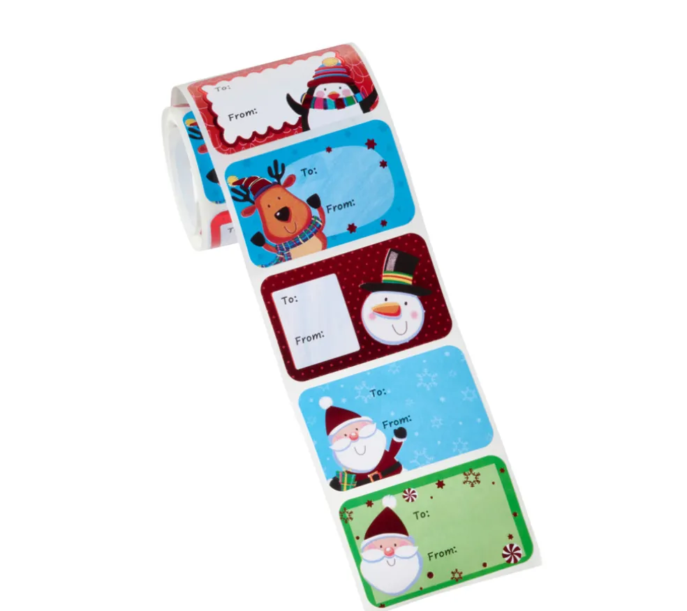 Julklappsetiketter 80-pack Stemning