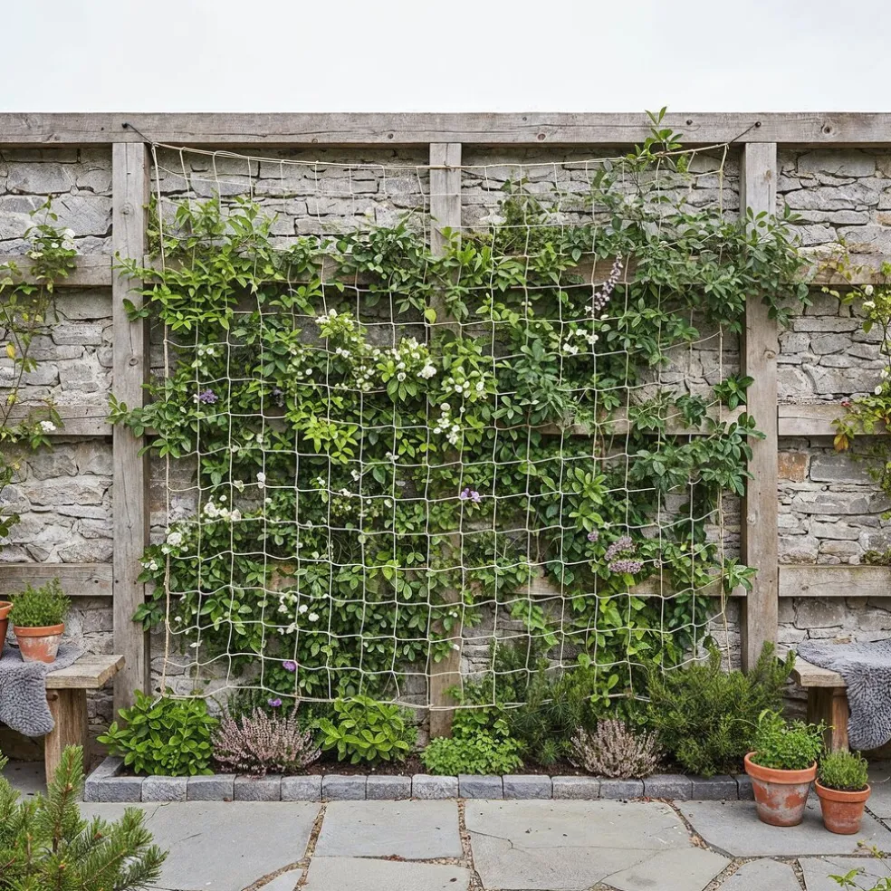 Jutenät t/spaljé 180 x 180 cm Garden