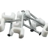 Kabelklammer 3-5 mm Oval Vit 100-pack