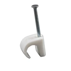 Kabelklammer 8-12 mm Rund Vit 20-pack