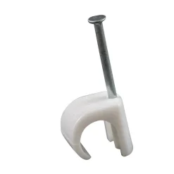 Kabelklammer 10-14 mm Rund Vit 20-pack