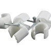 Kabelklammer 14-20 mm Rund Vit 100-pack