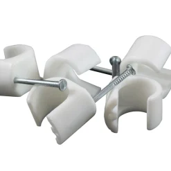 Kabelklammer 14-20 mm Rund Vit 100-pack