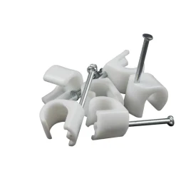 Kabelklammer 10-14 mm Rund Vit 100-pack