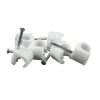 Kabelklammer 7-10 mm Rund Vit 100-pack