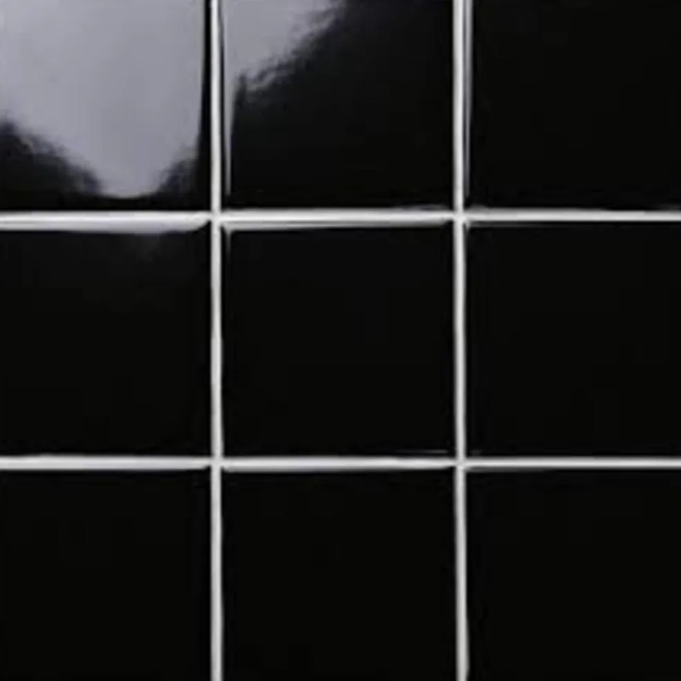 Kakeldekor Svart 15 x 15 cm 10-pack