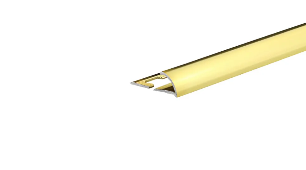Kakellist Alu Mässing 27 x 8 mm - 1 m