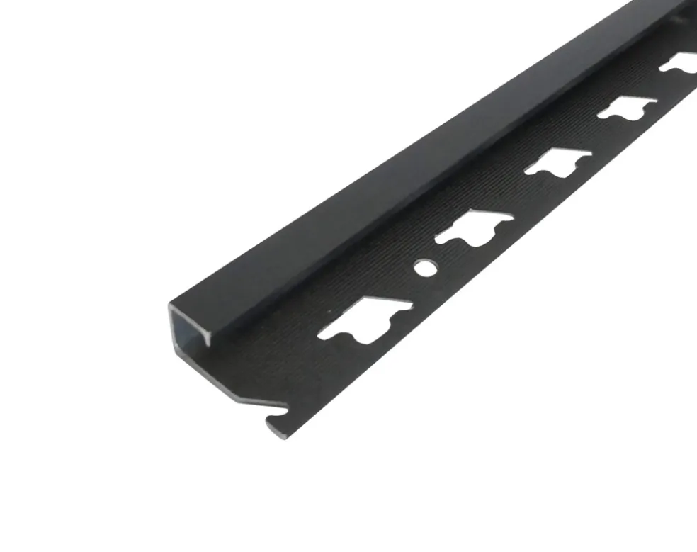 Kakellist Alu Svart 27 x 12,5 mm - 2,5 m