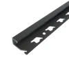 Kakellist Alu Svart 27 x 10 mm - 2,5 m