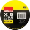 Kapskiva Metall Ø115 mm 5-pack Work>it