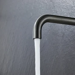Köksblandare Kantig Gunmetal