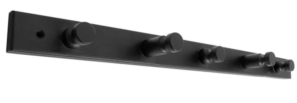 Klädhängare 5 knopp Furu Svart 50 cm Home>it