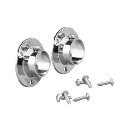 Klädstångshållare Silver 2-pack Elfa