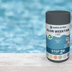Klor veckotablett 1 kg/20 g Swim & Fun