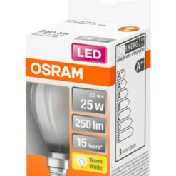 Klotlampa LED Frostad 2,5W Osram