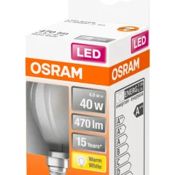 Klotlampa LED Frostad 4W Osram