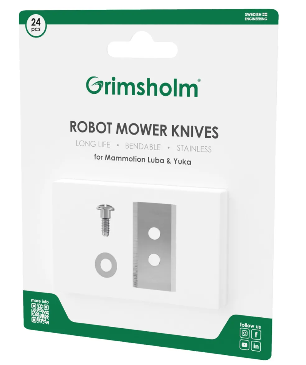 Knivar t/robotgräsklippare 24-pack Grimsholm