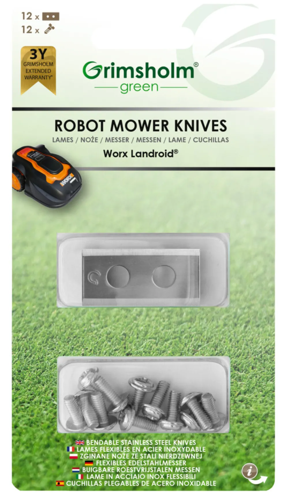Knivblad Robotgräsklippare 12-pack