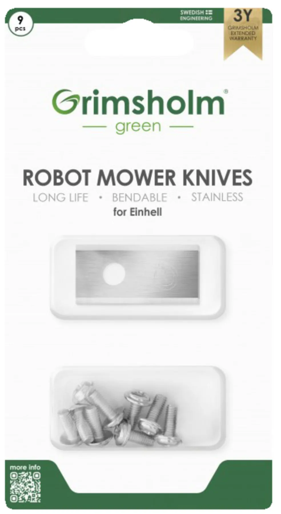 Knivblad Robotgräsklippare 9-pack