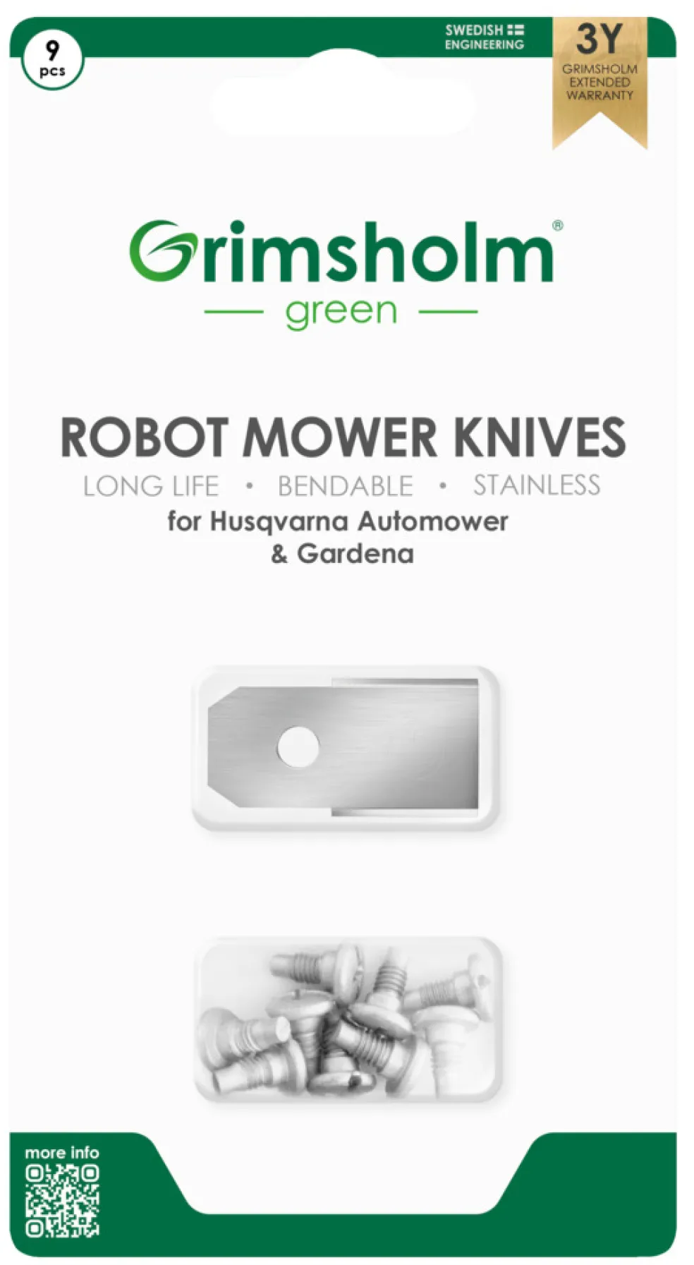 Knivblad Robotgräsklippare 9-pack