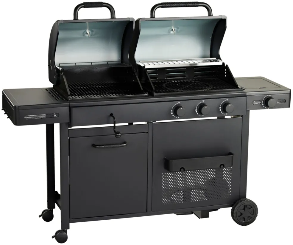 Kombigrill Gasol/Kol 3 + 1 brännare Grillexpert