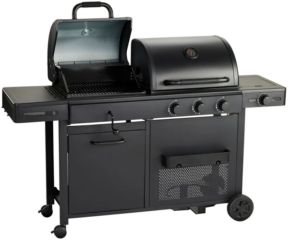 Kombigrill Gasol/Kol 3 + 1 brännare Grillexpert