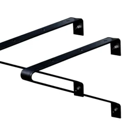 Konsol Växthushylla Svart 2-pack Vitavia