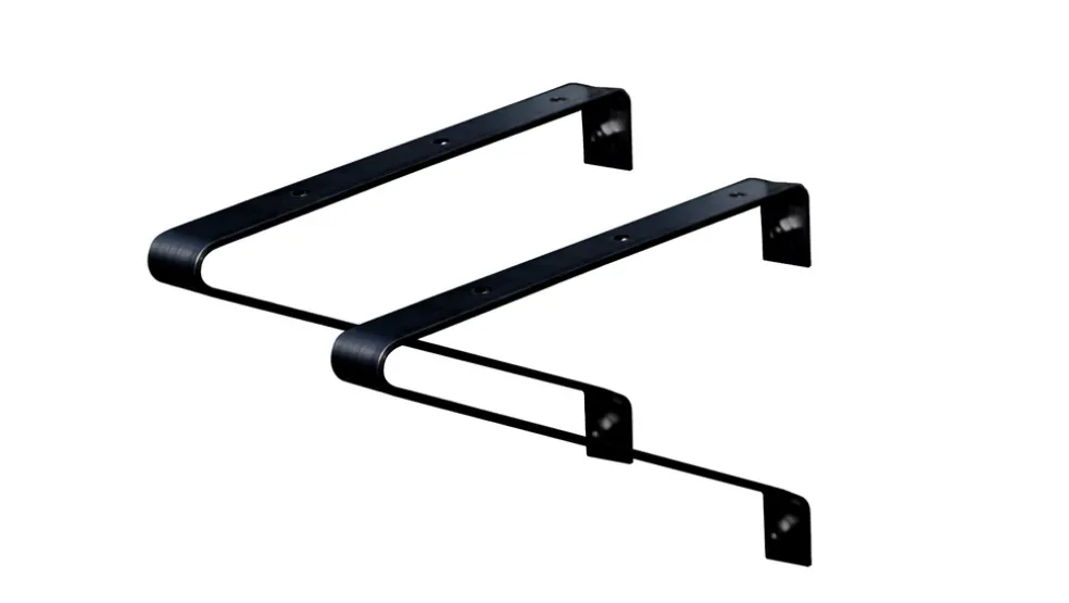 Konsol Växthushylla Svart 2-pack Vitavia
