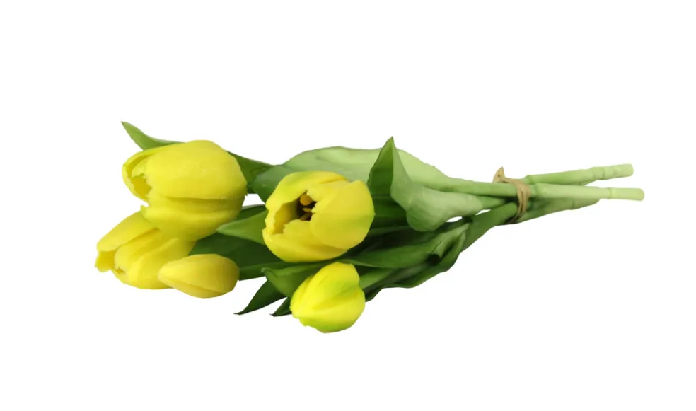 Konstblomma Tulpan Gul 5-pack
