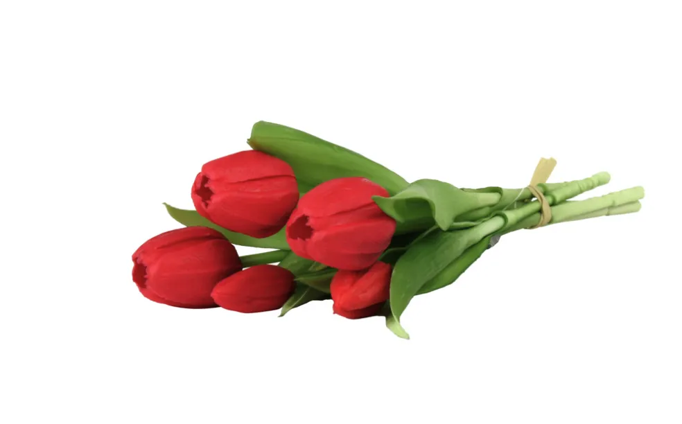 Konstblomma Tulpan Röd 5-pack