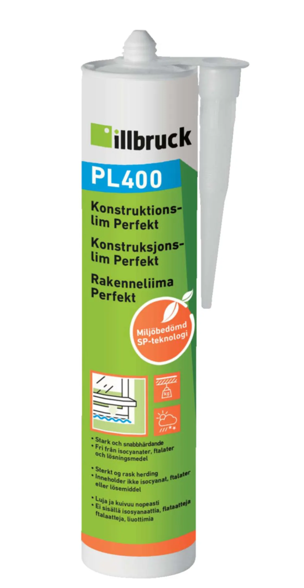 Konstruktionslim PL400 300 ml illbruck