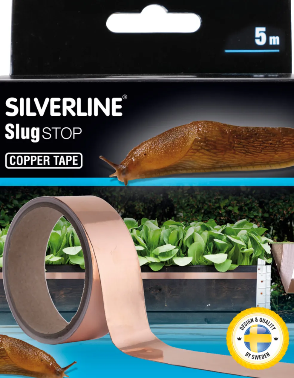 Koppartejp Snigel 5 m Silverline