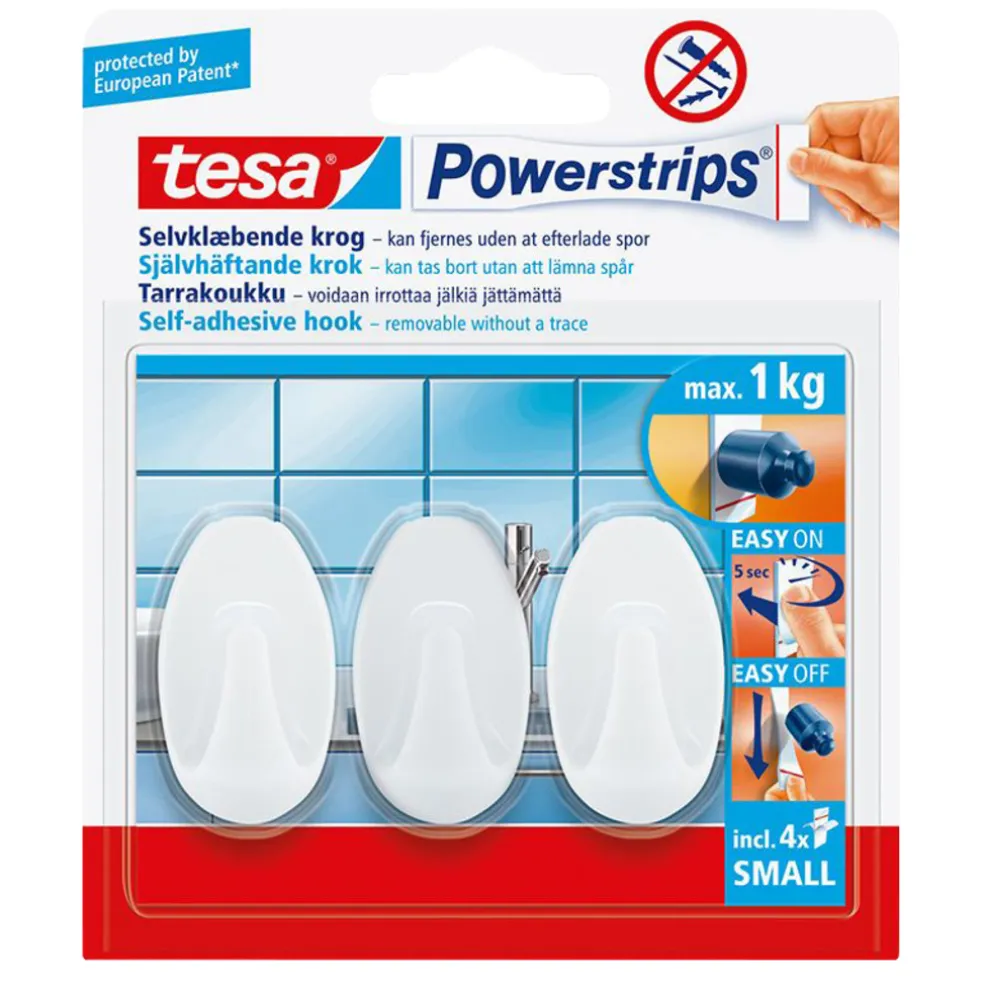Krok Självhäftande 1 kg 3-pack Tesa