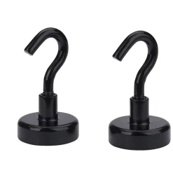 Krok Magnetisk Svart Ø25 mm 2-pack