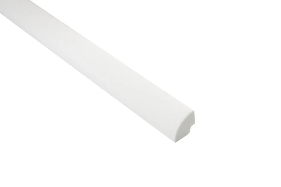 Kvartsstav PVC Vit 16 x 16 mm - 2,5 m Primo
