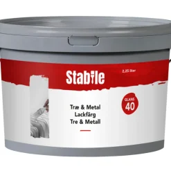 Lackfärg 40 Trä & Metall Vit 2,5 L Stabile