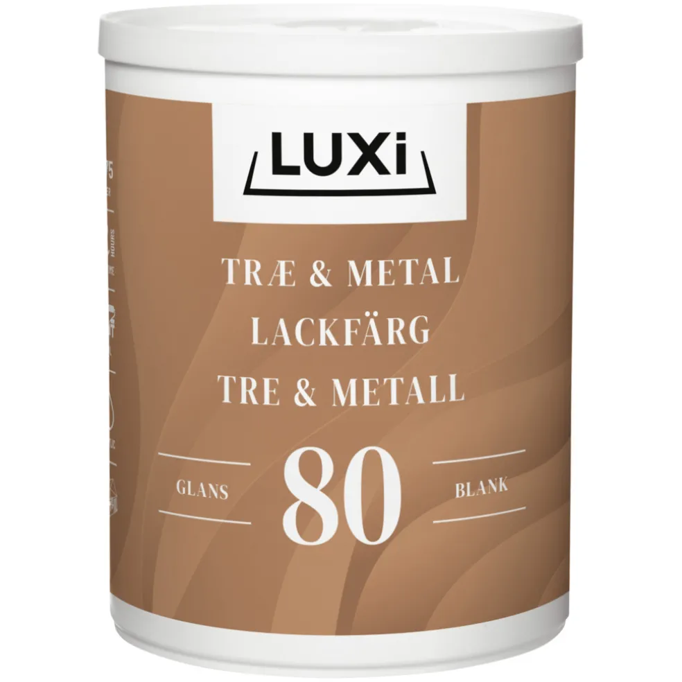Lackfärg V-80 Vit 0,75 L Luxi