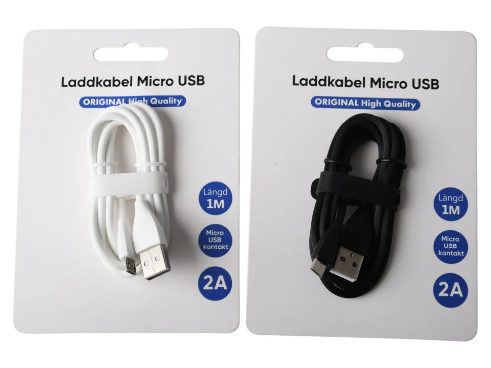 Laddkabel Micro-USB 2A 1 m